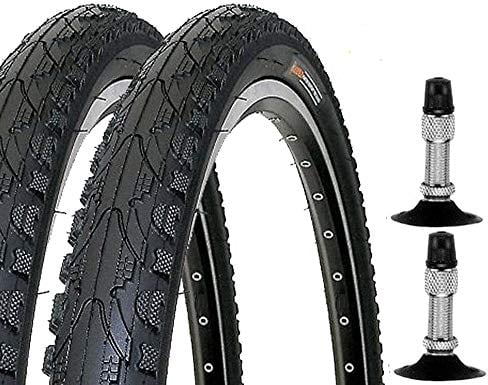 2 x Fahrradreifen Pannensicher 28 Zoll 28 28x1.60 42-622 700x40C K935 K-Shield schwarz inklusive 2 x Schlauch mit Blitzventil + Reifenheber 3er Set schwarz