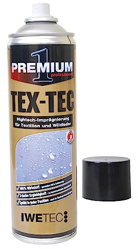 Imprägnierspray TEX-TEC das atmungsaktive Imprägnierspray 400 ml - Für Schuhe, Textilien, weiße Schuhe, Leder, Gore Tex, Zelte