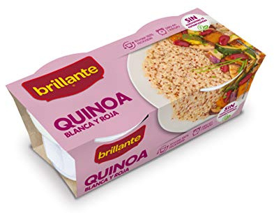 Brillante Quínoa Cereal Saludable, Blanco y Rojo, 2 x 125g