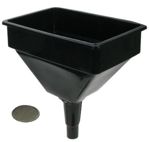 Large Heavy Duty Funnel with Filter Fuel Garage Petrol Oil Diesel Bus Tractor Farmer