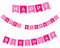 Oblique-Unique® Happy Birthday Girlande in Pink und Rosa aus echtem Filz - Geburtstag Party Dekoration