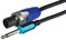 ProSound Neutrik Speakon NL2FX connector to 1/4 6.35mm 2 Pole Jack Plug Cable, 10m