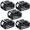 Makita Genuine BL1830 18V Li-ion LXT 3.0Ah Battery Pack of 5