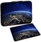 PEDEA Design Schutzhülle Notebook Tasche bis 17,3 Zoll (43,9cm) mit Design Mauspad, Space Night