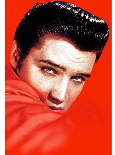 JWJQTLD Leinwanddruck，Mordern Klassische Musik Elvis Presley Sänger König des Rock'n'Roll Plakat Und Druck Wandkunst Bild Wohnzimmer Wohnkultur Geeignet Für Alle Wanddekorationen, 60X80Cm Ohne Rahmen