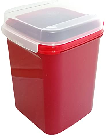 Tupperware Bellevue 5,5 Liter Naschkätzchen Dose Vorrat Apollo Royal Schatztruhe Keksdose rot