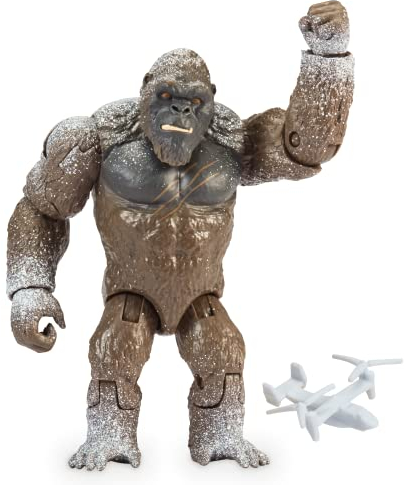 MonsterVerse Godzilla vs Kong Movie 6 Inch Collectable Antartic Kong Articulated Collectable Action Figure Toy with Osprey, Includes Battle Damage Reveal Feature, Suitable for Ages 4 Years+