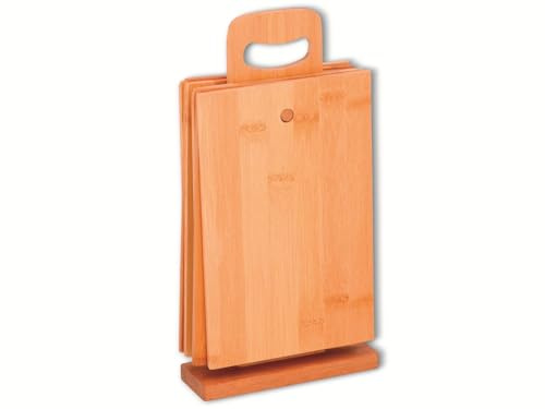 Cut Board and Stand 7pcs Bamboo