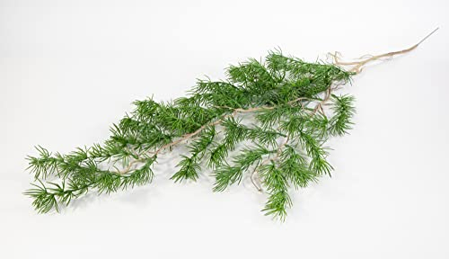 Seidenblumen Roß Tannenzweig hängend 100 JA künstliche Tanne Kunststoff 100% PE Spritzguss