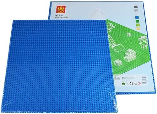 FULHOLPE Classic Baseplates 16x16 Building Board Base Plates for Girls Boys, 50 x 50 Hole Construction Toys Accessories Bases Compatible with Major Brands