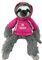 Soma Faultier Kuscheltier XXL 50 cm Plüschtier Anime Kawaii Plush Stofftier Cute Plushies Halloween Weihnachten Geschenke für Kinder (Grau 50cm Be Happy Pink)