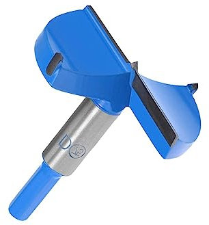 MACHSWON Forstner Brocas de carburo de tungsteno para sierra perforadora de madera, broca de posicionamiento de 75 mm, bisagra de carpintería