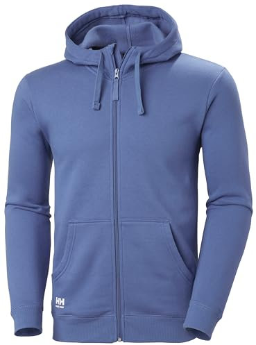 Helly-Hansen Mens Classic Zip Hoodie, 558 Stone Blue, M