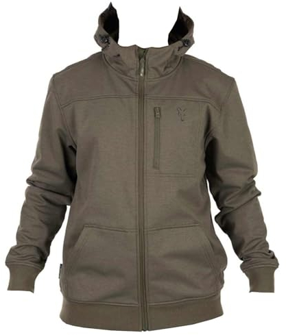 Fox Collection Soft Shell Jacket Green and Black - Angeljacke, Größe:L
