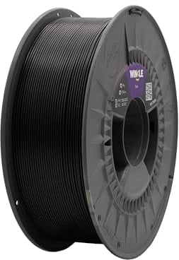 WINKLE PLA Tough Filament 2.85mm Schwarz, 1kg Spule, 3D Drucker Filament Kompatibel mit FDM Druckern, 3D-Druckmaterialien, Maßgenauigkeit +/- 0.05mm, Bioabbaubar Hohe Zähigkeit und Härte
