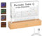 XQZMD Periodensystem mit 83 echten Elementen im Inneren, großes Acryl-Periodensystem-Display, klares Periodensystem-Display für Schüler, Lehrer, Kinder, Schüler, Basteldekoration 21 x 14 x 2,7cm (A)