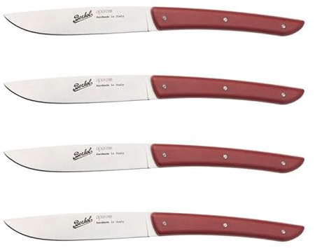 Berkel 4er-Set Steackmesser (Rot)