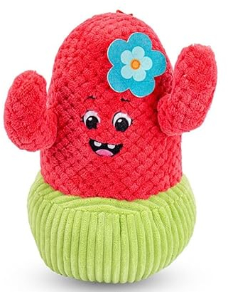 Kuscheltier Kaktus im Topf rot/grün 25 cm Plüschkaktus
