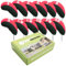 Golf Iron Head Covers Value 12 Pack, Lightweight Neoprene Headcovers Set for Irons Universal Fit Main Iron Clubs (Red)