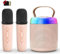 Voijump Karaoke Macchina per karaoke con 2 microfoni, versione premium, microfono portatile per bambini, set per karaoke con effetti e luci a LED per bambini, adulti, ragazzi, ragazze, giocattoli