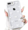 NITITOP Kompatibel mit Süßer iPhone 7 Plus / 8 Plus Hülle mit Band Fliege für Frauen Mädchen mit Kameraobjektiv Weiche TPU Saugfähige Handyhülle - Weiß