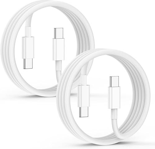 USB C auf USB C Kabel 3M 2Pack, 60W Ladekabel Schnellladekabel für iPhone 17 Pro Max/17 Air/16/15 Pro/15 Plus, MacBook, iPad, Samsung Galaxy S25/S24, Pixel