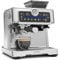 Klarstein GrandPresso Touch Cafetera Exprés 20 Bares - Pantalla Táctil, Molinillo Integrado, 2,3L, Acero Inoxidable, Espumador de Leche, Sistema Thermoblock, Cafetera Espresso