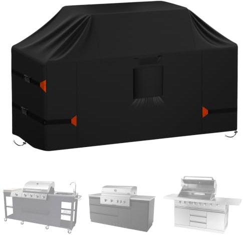 LYHNMW 86 Zoll Island Grill Abdeckung, Heavy Duty 600D Wasserdicht & Staubdicht