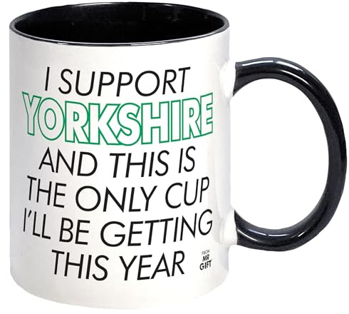 I Support Yorkshire Cricket Mug - Gift for Cricket Fan Supporter