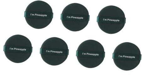 WRITWAA Puderquasten 7 Stück aus Hydrophilem Polyurethan mit Riemen Ölabsorbierend und Pudersparend für Trockene und Feuchte Anwendung für Make Up