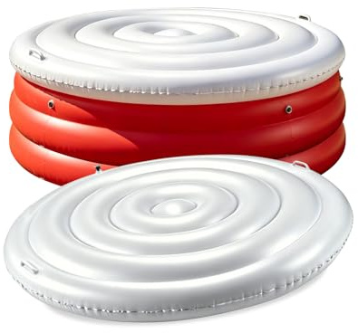 Cubierta para Jacuzzi Exterior Hinchable, Tapa Aislante Térmica Redonda para SPA, Ahorro De Energía Y Protección contra Lluvia, Compatible con La Mayoría De Bañeras De Hidromasaje