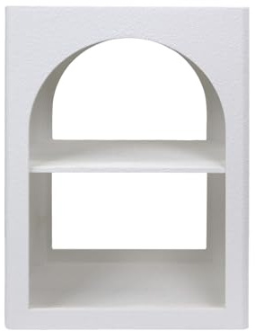 Rebecca Mobili Moderner Nachttisch, Beistelltisch für Wohnzimmer, Weiß MDF, für Schlafzimmer – Maße HxBxT: 55 x 40 x 30 cm – Art. RE7272