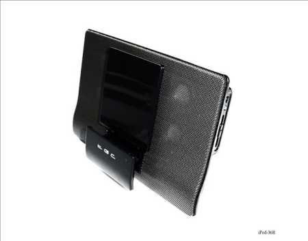 iPod Nano Touch Classic MP3 MP4 Black Dock Speakers