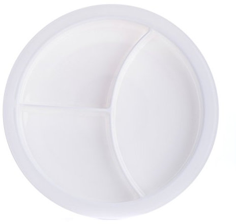 Ability Superstore White Divided Plate