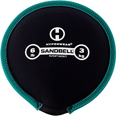 HYPERWEAR SandBell 3kg 6lbs - Fitness Sandsäcke für Fitnesstraining wie Hanteln, Kettlebell, Core Bag, Slam Ball, Wall Ball, Medizinball und mehr - Größen 1kg -23kg