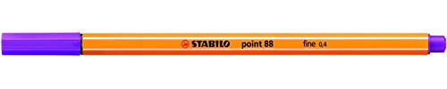 STABILO Point 88-0.4mm Fineliner - Box of 10 Pens - Lilac