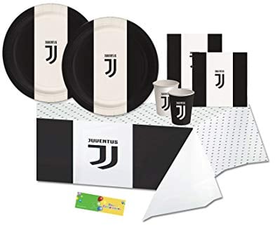 juve Kit n 3 F.C. Juventus Coordinato tavola Compleanno Festa Calcio Party