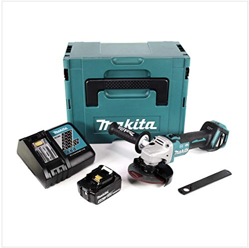 Makita DGA 513 RM1J Akku Winkelschleifer 18V 125mm Brushless + 1x Akku 4,0Ah + Ladegerät + Makpac