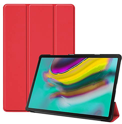 FanTing Samsung Galaxy Tab S5e Coque Housse Étui,Ultra-Mince et avec Support Coque Protection pour Samsung Galaxy Tab S5e -Rouge