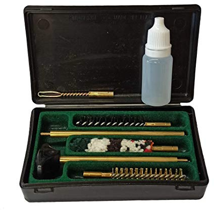 Jagdaktiv Putzzeugh - Set per armi corte con flacone da 10 ml di olio calibro 7,65 mm