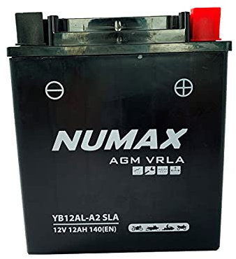 Batterie Numax AGM SLA scellée YB12AL-A2 SLA 12 V 12 AH 150 AMPS EN