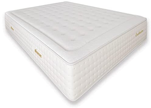 Matnature Exclusive Matratze, 1200 Taschenfederkerne, Höhe 32 cm, Viscosoft, formbeständig und wendbar, Premium-Festigkeit und Anpassungsfähigkeit, rutschfester Stoff (90 x 200 cm)