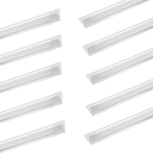 Feuchtraumleuchte LED,10PCS 30W LED Deckenleuchte Leuchtstofflamp,4500K 3000LM Badezimmer Lampe,Led Lichtleiste für Garage Lager Werkstatt Bad Feuchtraum Büro Keller Shop,Neutralweiß Led Deckenleuchte