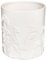 JJA Pot CÉRAMIQUE Dolomite 3D Fleurs Ø17CM 19CM Blanc