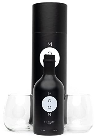 Moon Distilled Gin Gift Pack 1x50cl Gin 2x Moon Tumblers