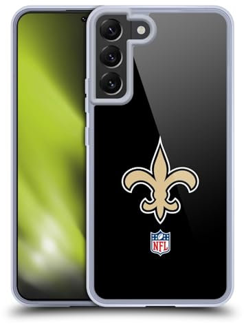 Head Case Designs Offizielle NFL Einfarbig New Orleans Saints Logo Gelhülle [Militärischer Schutzgrad] Kompatibel Mit Samsung Galaxy S22+ 5G Und Kompatibel Mit MagSafe