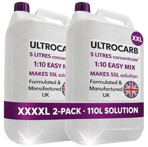 Allendale Ultrasonic Carburettor & Engine Cleaner 10L, UK Made, Makes 110L | Industrial strength, For car, motorbike & workshop use, Aluminium-safe, non-acidic formula, Degreaser for engine components