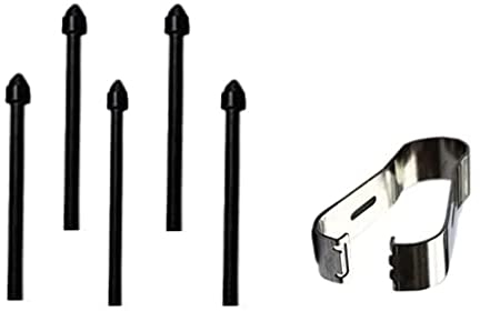 Écran Tactile Conseils du Stylet š pour Samsung Galaxy Tab S7 FE (4G 5G) Wi-FI T730 T733 T736B 2021 12.4inch Pointes de Stylet S avec Embouts d'outils 5 Noir