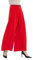 Tronjori Damen Hose Weites Bein Frauen Lange Hose mit Taschen Einfarbig Lose elastische Hohe Taille Freizeithose Business-Arbeitshose für Freizeit Arbeit Büro(M, Rot Kurz)