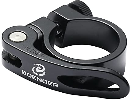 Bynccea Colliers de Selle pour vélo 31,8mm 34,9mm Tige de Selle de Vélo Pince à Libération Rapide en Aluminium Serrage de Tige de Selle VTT